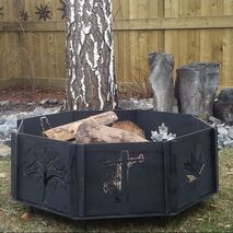 design your own firepit with custom panels