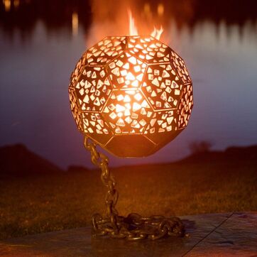 steel fire ball to up your firepit game