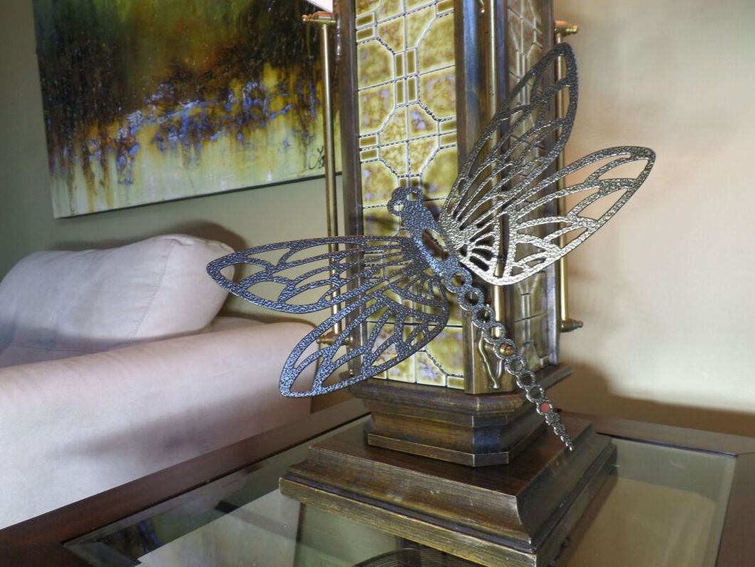 steel dragonfly custom decor