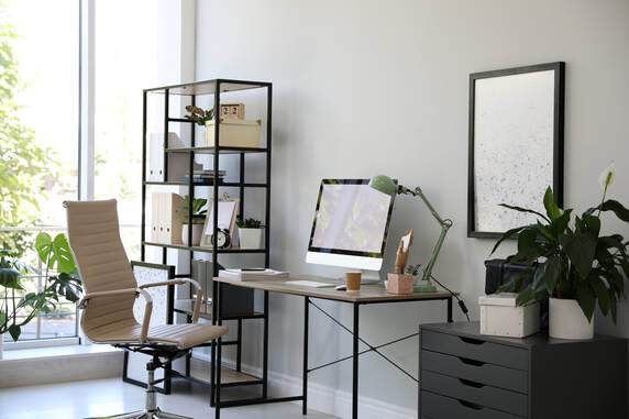 Designing a home office for productivity