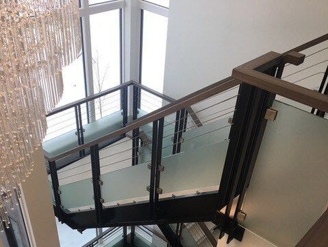 custom made steel staircase