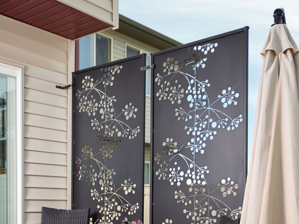 Cherry Blossom privacy screen for deck