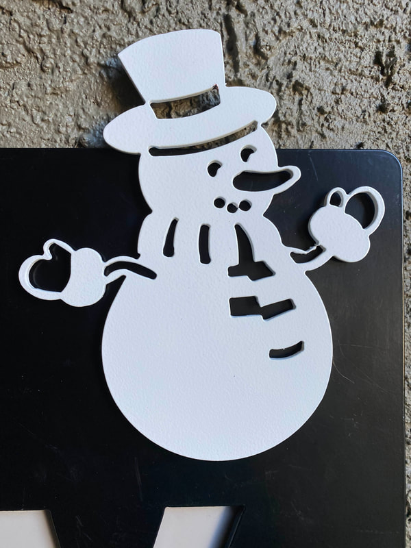 winter welcome sign decor